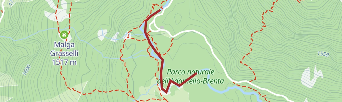 Route map: Sarca di Nambrone NK5